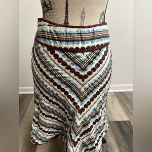 Y2k Patterned Midi Skirt!